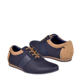 ZAPATOS CASUALES STYLO 6334 18-21 SIMIPIEL AZUL/OCRE