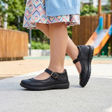 ZAPATOS ESCOLARES STYLO NIÑA E-28 PIEL NEGRO 18-21