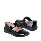 ZAPATOS ESCOLARES NIÑA STYLO 6006 CHAROL NEGRO