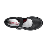 ZAPATOS ESCOLARES NIÑA CHABELO C974-A PIEL NEGRO 18-21
