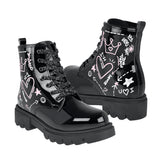 BOTINES STYLO NIÑA 252004 CHAROL NEGRO 18-21