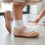 ZAPATOS STYLO NIÑA 26616 SIMIPIEL BEIGE 15-17