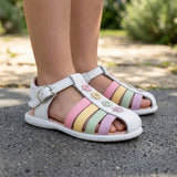 SANDALIAS SIENA NIÑA 243032 PIEL BLANCO 15-17