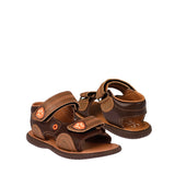 HUARACHES SIENA NIÑO 34140 PIEL CAFÉ 15-17