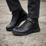 BOTINES ESCOLARES BAMBINO JOVEN BA6553 PIEL NEGRO 20-24