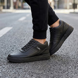 BOTINES ESCOLARES LUCHO JOVEN 121 SIMIPIEL NEGRO 20-25