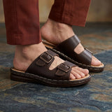 HUARACHES STYLO JOVEN 680 PIEL CAFÉ 20-24