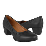 TACONES DAMA STYLO 808 SIMIPIEL NEGRO