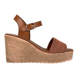 SANDALIAS DAMA STYLO 285 TEXTIL CAFÉ