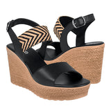 SANDALIAS DAMA STYLO 280 SIMIPIEL NEGRO