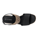 SANDALIAS DAMA STYLO 280 SIMIPIEL NEGRO