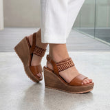 SANDALIAS STYLO MUJER 280-1 SIMIPIEL CAFÉ