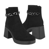 BOTINES DAMA STYLO 733 SUEDE NEGRO