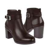 BOTINES DAMA STYLO 720 SIMIPIEL CAFÉ
