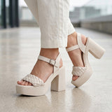 SANDALIAS STYLO MUJER 428 SIMIPIEL BEIGE