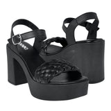 SANDALIAS STYLO MUJER 428 SIMIPIEL NEGRO