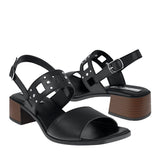 SANDALIAS DAMA STYLO 6013 SIMIPIEL NEGRO