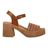 SANDALIAS DAMA STYLO 0032 TEXTIL CAFÉ