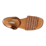 SANDALIAS DAMA STYLO 0032 TEXTIL CAFÉ