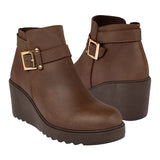 BOTINES STYLO MUJER 0592 SIMIPIEL CAFÉ