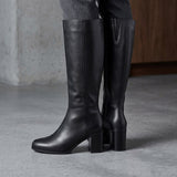 BOTAS STYLO MUJER 0727 SIMIPIEL NEGRO
