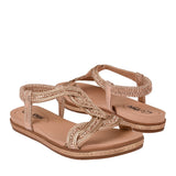 SANDALIAS MUJER NOMADAS 20364 TEXTIL ORO
