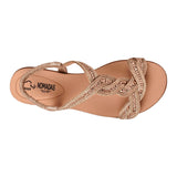 SANDALIAS MUJER NOMADAS 20364 TEXTIL ORO