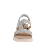 SANDALIAS DAMA NOMADAS 23045 SUEDE PLATA