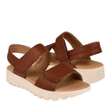 SANDALIAS DAMA NOMADAS 23073 SIMIPIEL CAFÉ