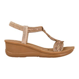 SANDALIAS MUJER NOMADAS 24524 TEXTIL ORO