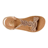 SANDALIAS MUJER NOMADAS 24524 TEXTIL ORO
