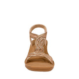 SANDALIAS MUJER NOMADAS 24524 TEXTIL ORO