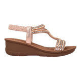SANDALIAS MUJER NOMADAS 24592 TEXTIL ORO