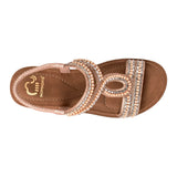 SANDALIAS MUJER NOMADAS 24592 TEXTIL ORO