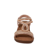 SANDALIAS MUJER NOMADAS 24592 TEXTIL ORO