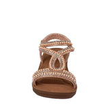 SANDALIAS MUJER NOMADAS 24592 TEXTIL ORO