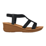 SANDALIAS MUJER NOMADAS 24508 TEXTIL NEGRO
