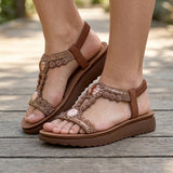 SANDALIAS MUJER NOMADAS 71512 SIMIPIEL CAFÉ