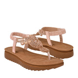 SANDALIAS NOMADAS MUJER 24688 TEXTIL ORO ROSADO