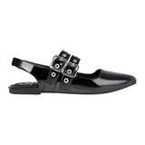 ZAPATOS CASUALES DAMA NOMADAS 18085 CHAROL NEGRO