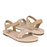 SANDALIAS DAMA NOMADAS 36869 TEXTIL BEIGE