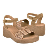 SANDALIAS DAMA NOMADAS 68304 SUEDE CAFÉ