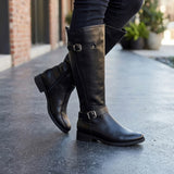 BOTAS NOMADAS MUJER 1233 SIMIPIEL NEGRO