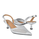 TACONES DE FIESTA NOMADAS MUJER 70110 TEXTIL PLATA