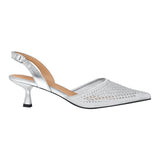 TACONES DE FIESTA NOMADAS MUJER 70110 TEXTIL PLATA