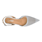 TACONES DE FIESTA NOMADAS MUJER 70110 TEXTIL PLATA