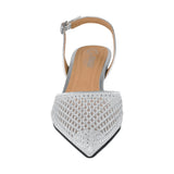 TACONES DE FIESTA NOMADAS MUJER 70110 TEXTIL PLATA