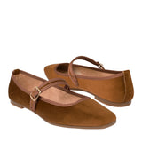 ZAPATOS NOMADAS MUJER 69126 SUEDE CAFÉ