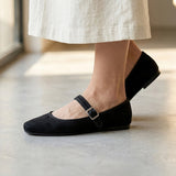 ZAPATOS NOMADAS MUJER 69126 SUEDE NEGRO
