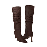 BOTAS NOMADAS MUJER 70204 SUEDE CAFÉ